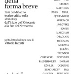 La poetica della forma breveTesti del dibattito teorico-critico sulla short-story dall'inizio dell'Ottocento alla fine del Novecento