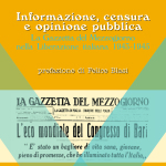 Informazione, censura e opinione pubblicaLa Gazzetta del Mezzogiorno nella Liberazione italiana 1943-1945